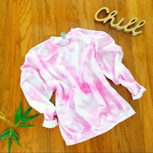 NEW Bright Pink Tie Dye sweatshirt S-5X top spring